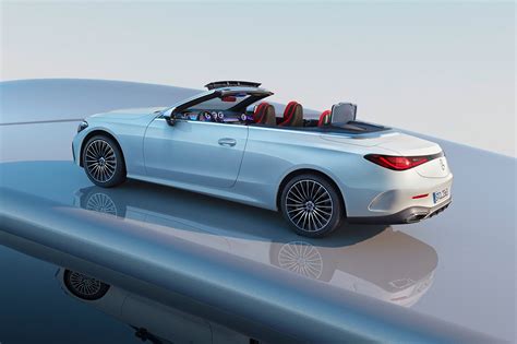 Convertible car with top down